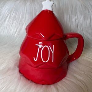 Rae Dunn Red Joy Christmas Tree Mug